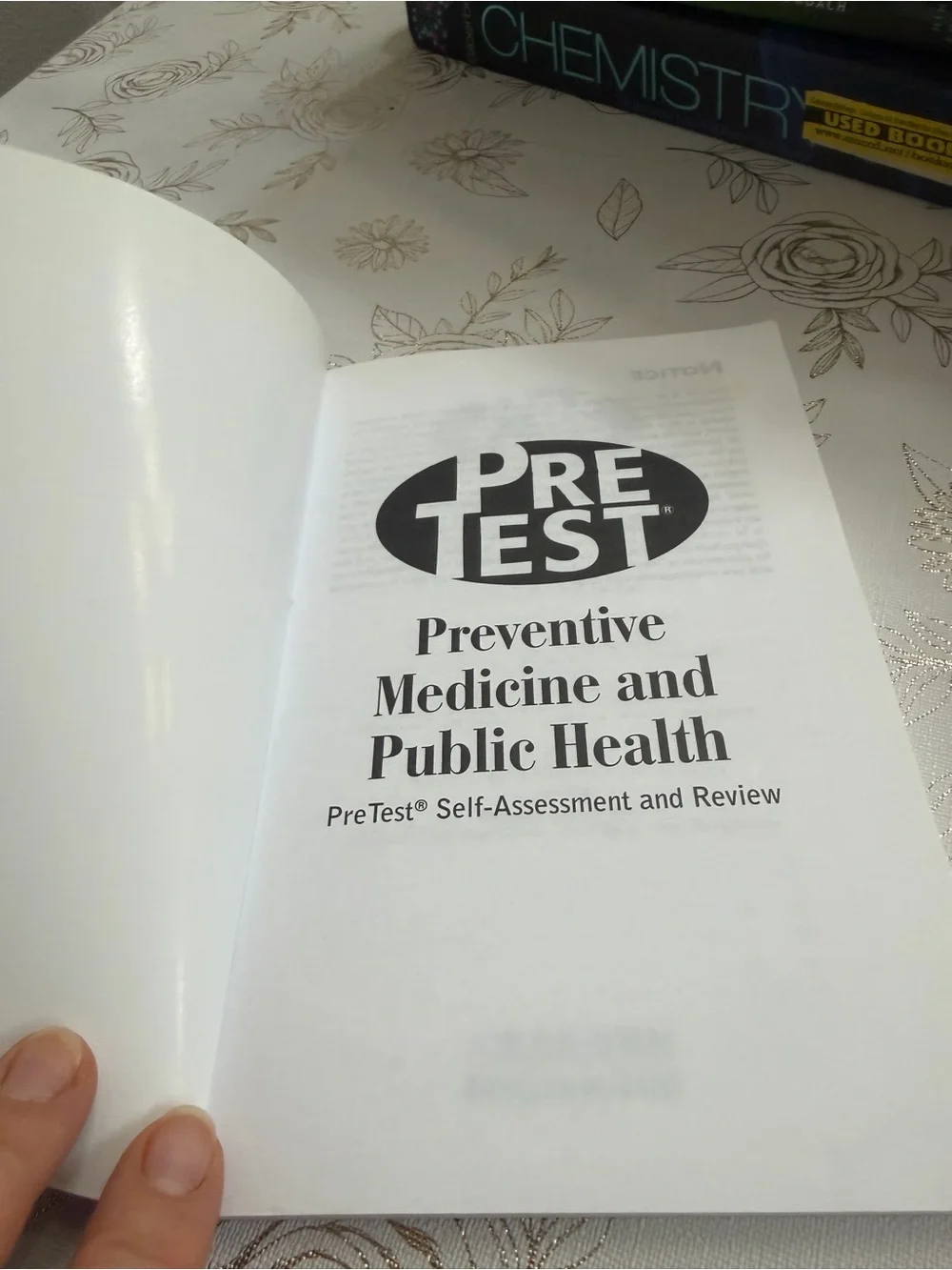 Preventive Medicine and Public Health: PreTest Self-Assessment & Review 9th Ed
